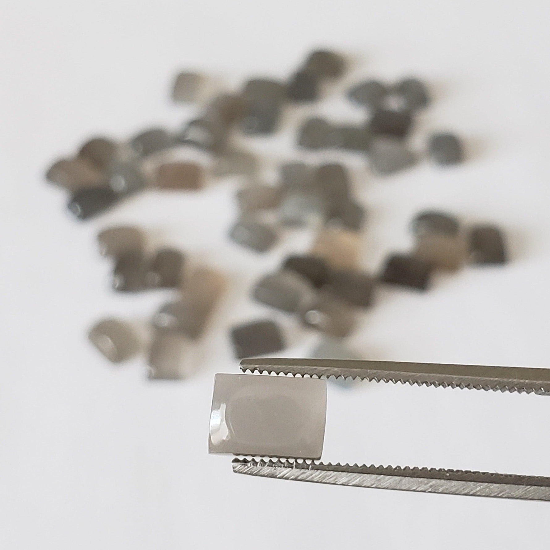  Moonstone | Baguette Cabochon | Gray | 7x5mm 