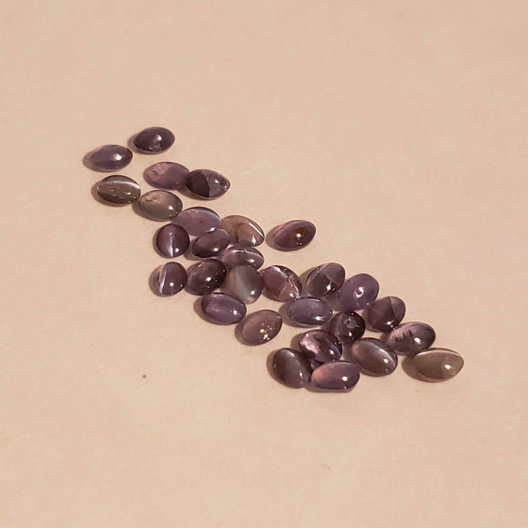  Natural Alexandrite Cats Eye | Oval Cabochon | Color Change Green to Purple | 3.5x3mm 4