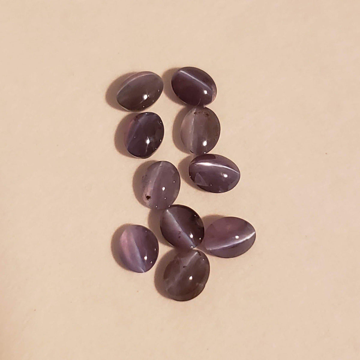  Natural Alexandrite Cats Eye | Oval Cabochon | Color Change Green to Purple | 4.5x3.5mm 3