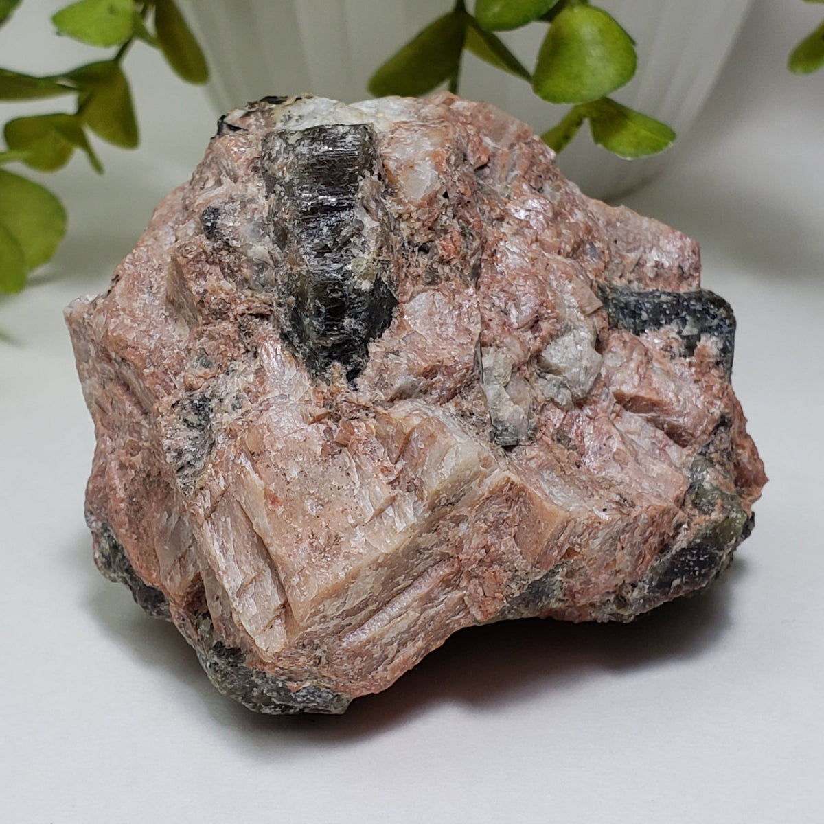  Natural Corundum in Feldspar | Raw Bronze Corundum Crystal | 375 grams | Burgess Mine, Bancroft, Ontario Canada | SO24 1