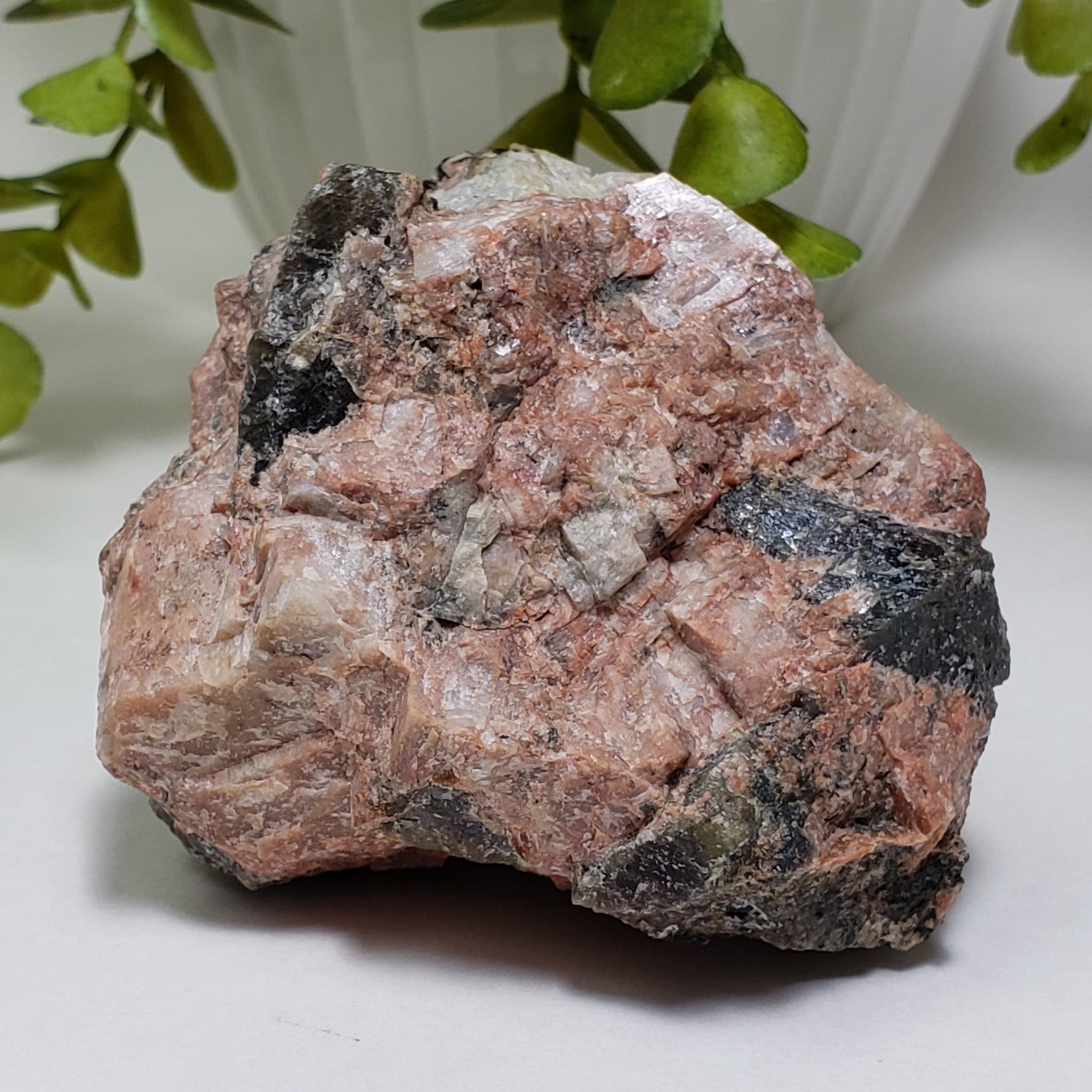  Natural Corundum in Feldspar | Raw Bronze Corundum Crystal | 375 grams | Burgess Mine, Bancroft, Ontario Canada | SO24 2