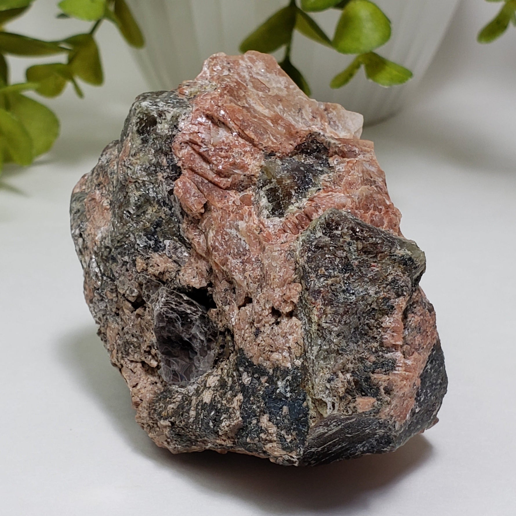  Natural Corundum in Feldspar | Raw Bronze Corundum Crystal | 375 grams | Burgess Mine, Bancroft, Ontario Canada | SO24 3