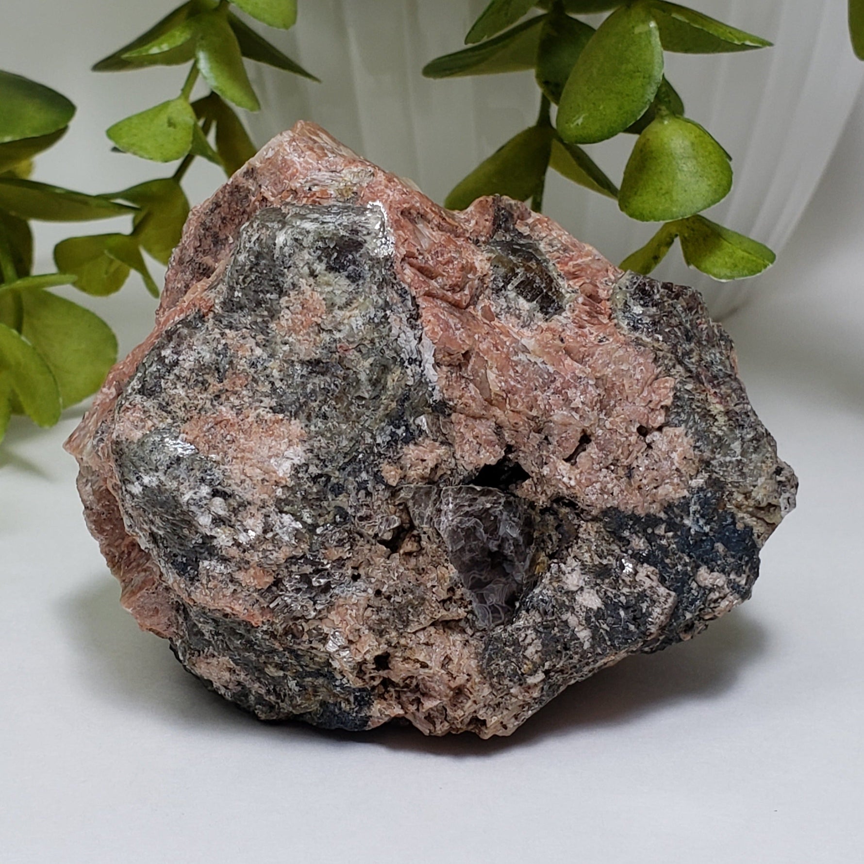  Natural Corundum in Feldspar | Raw Bronze Corundum Crystal | 375 grams | Burgess Mine, Bancroft, Ontario Canada | SO24 4