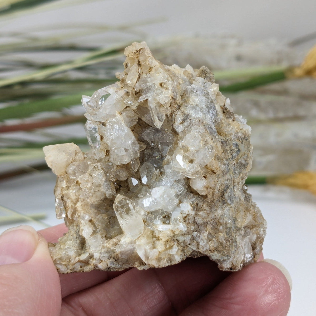  Natural Quartz Points on Matrix | 70.4 gr 4