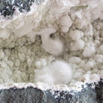  Okenite, Calcite, Prehnite and Smoky Quartz in Geode | 796 grams | Dindoshi, India 4