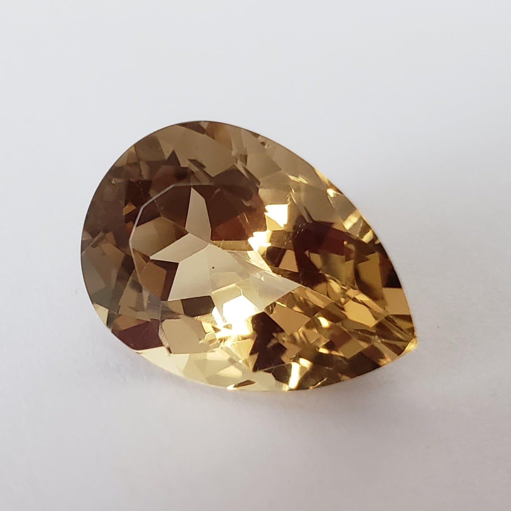  Olive Quartz | Pear Shape Cut | 18x13mm 5