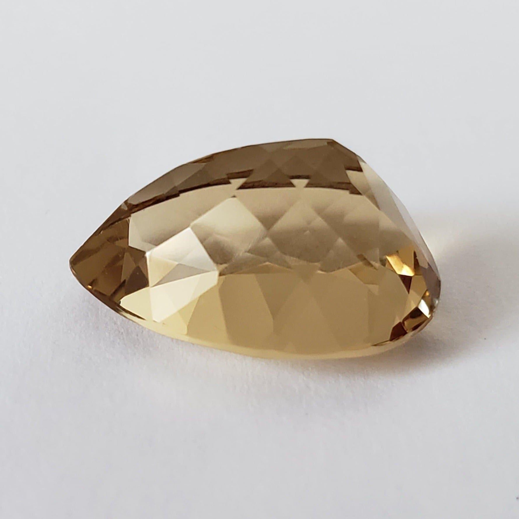  Olive Quartz | Pear Shape Cut | 18x13mm 7