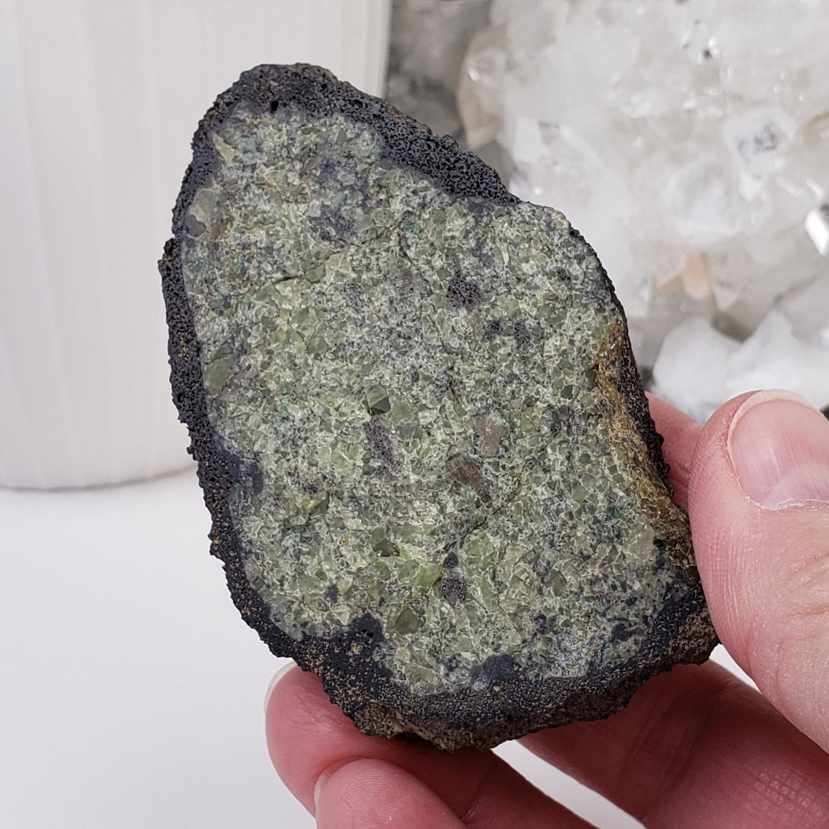  Olivine Volcanic Bomb | Lava Coated Crystal | 138 gr | Mortlake, Victoria, Australia | SO24 5