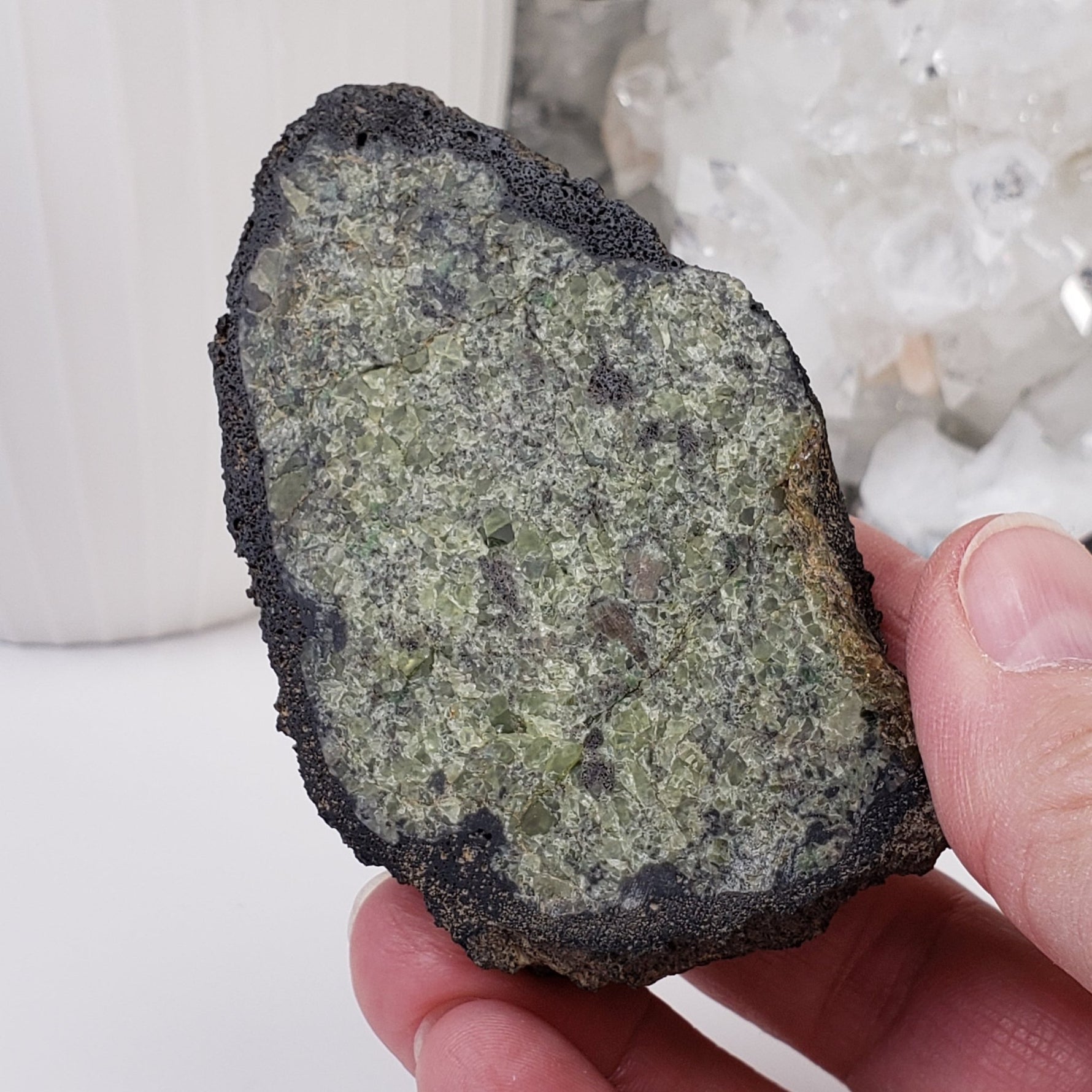 Olivine Volcanic Bomb | Lava Coated Crystal | 138 gr | Mortlake, Victoria, Australia | SO24 5