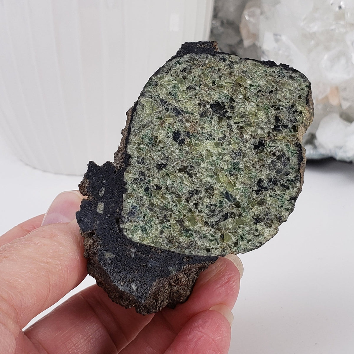  Olivine Volcanic Bomb | Lava Coated Crystal | 187.4 gr | Mt Shadwell Volcano, Australia 6