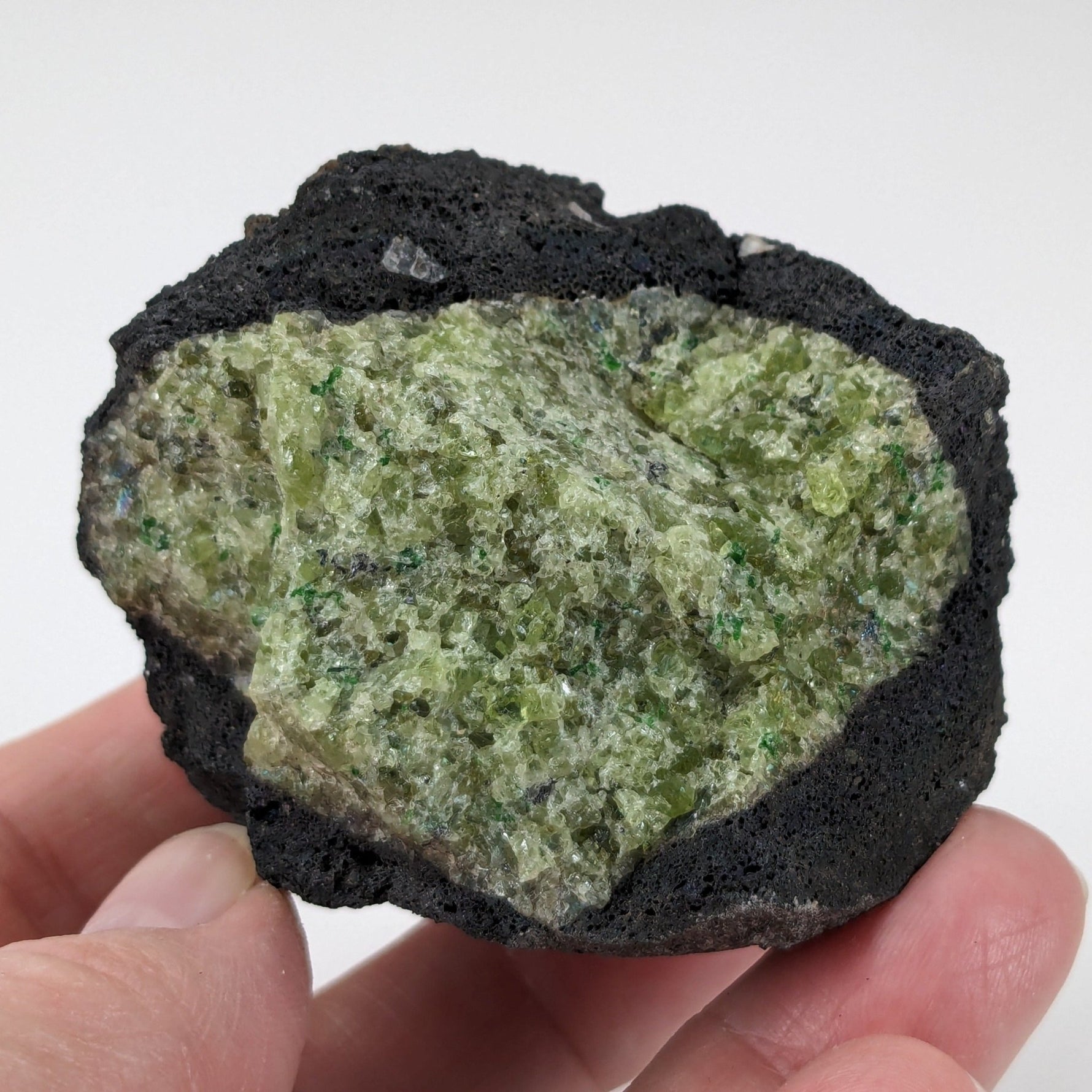  Olivine Volcanic Bomb | Lava Coated Crystal | 199 grams | Mortlake, Victoria, Australia | SO24 7