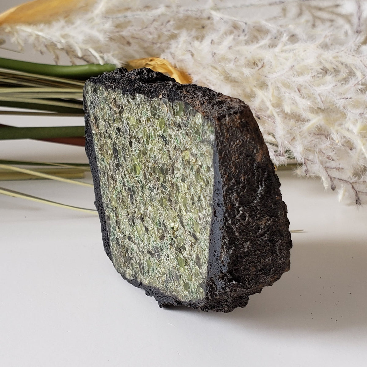  Olivine Volcanic Bomb | Lava Coated Crystal | 211.3 gr, | Mortlake, Victoria, Australia | SO24 3