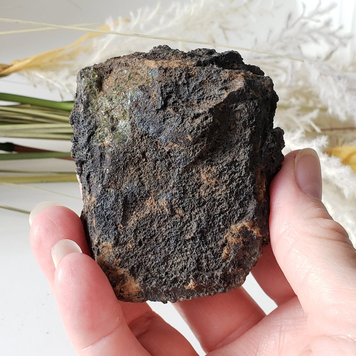  Olivine Volcanic Bomb | Lava Coated Crystal | 211.3 gr, | Mortlake, Victoria, Australia | SO24 7