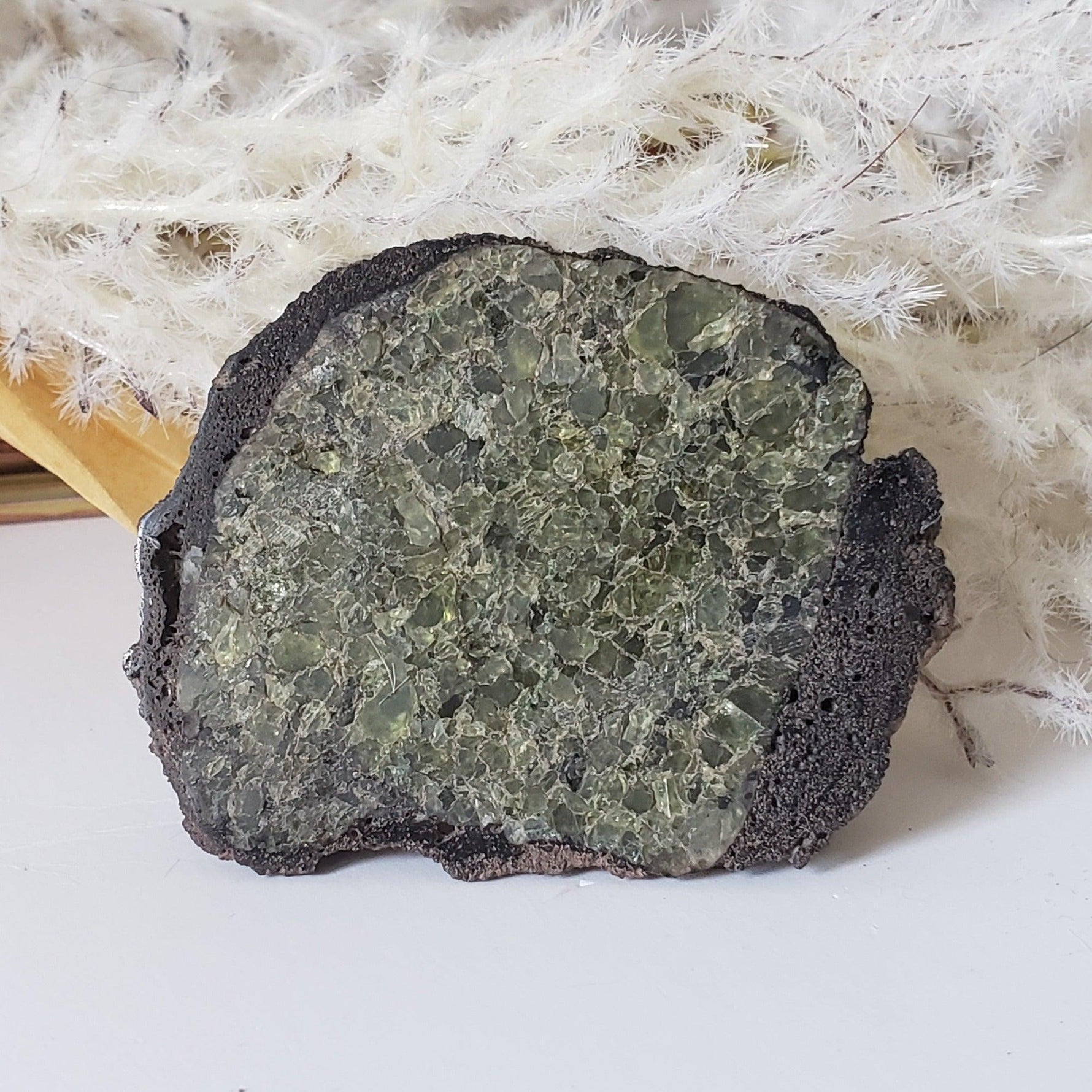  Olivine Volcanic Bomb | Lava Coated Crystal | 47.1 gr | Mortlake, Victoria, Australia SO24 