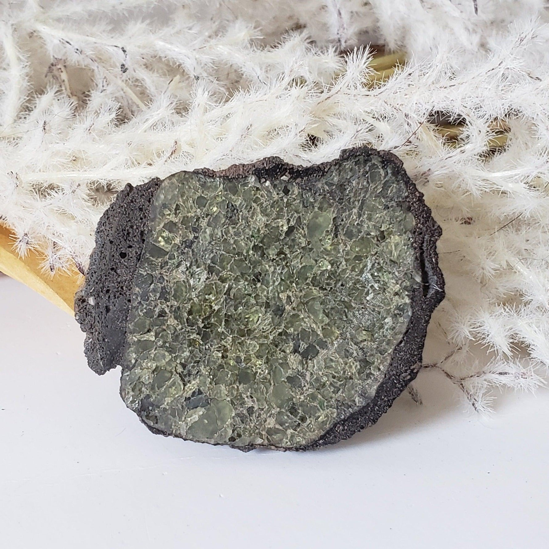  Olivine Volcanic Bomb | Lava Coated Crystal | 47.1 gr | Mortlake, Victoria, Australia SO24 1
