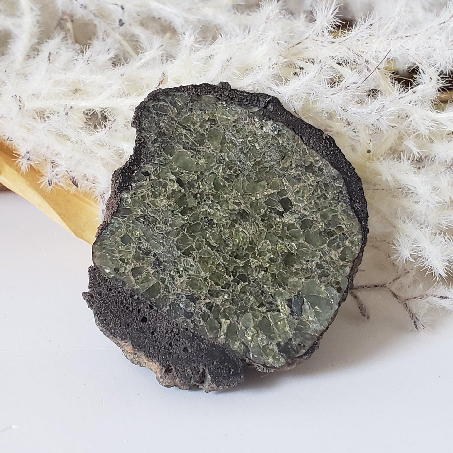  Olivine Volcanic Bomb | Lava Coated Crystal | 47.1 gr | Mortlake, Victoria, Australia SO24 7