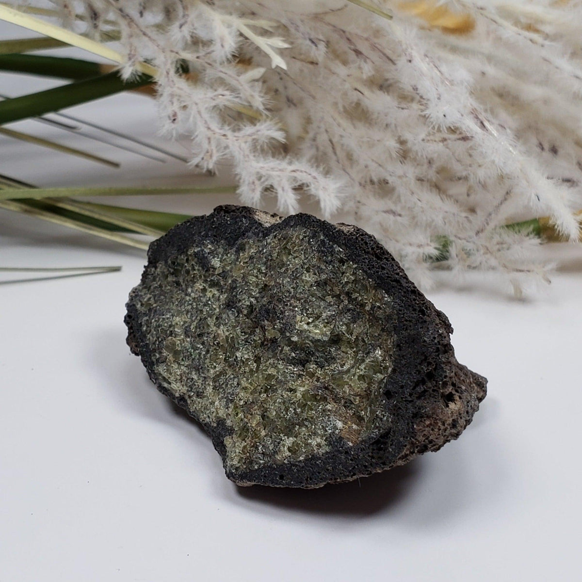  Olivine Volcanic Bomb | Lava Coated Crystal | 53 gr | Mortlake, Victoria, Australia SO24 3