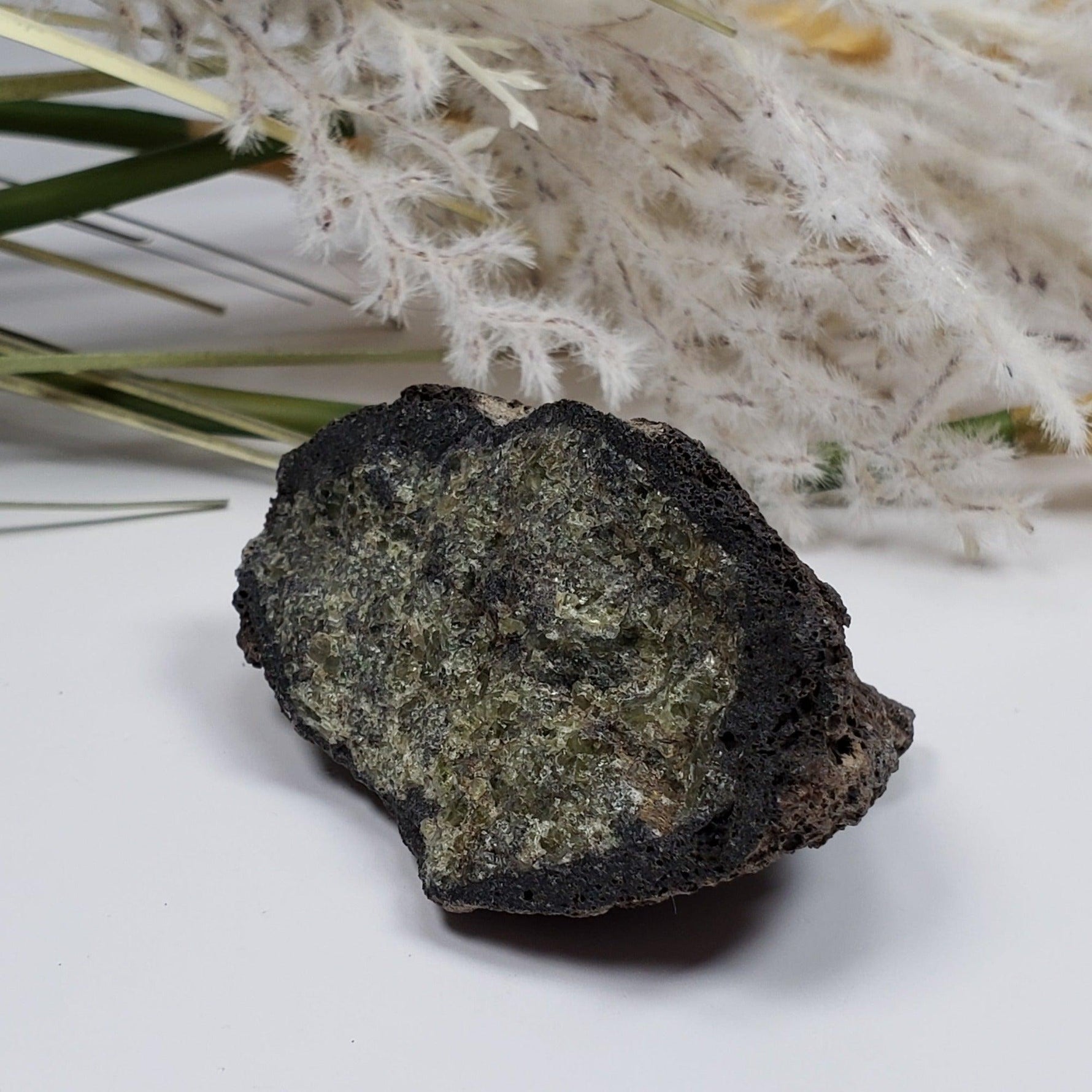  Olivine Volcanic Bomb | Lava Coated Crystal | 53 gr | Mortlake, Victoria, Australia SO24 3