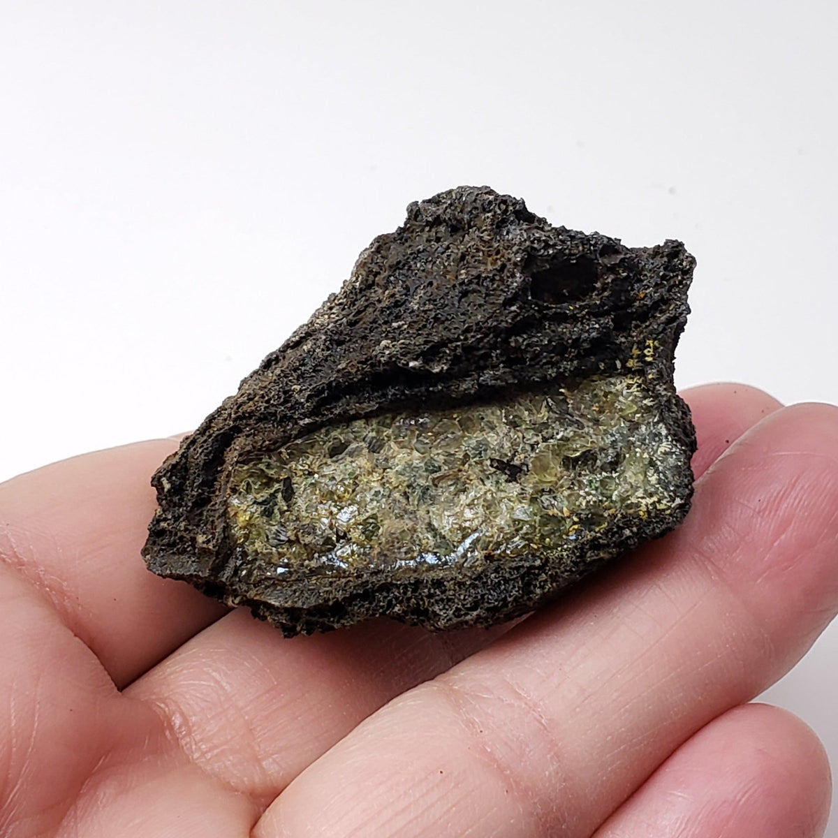  Olivine Volcanic Bomb | Lava Coated Crystal | 68.9 grams | Mt Shadwell Volcano, Australia | SO24 6