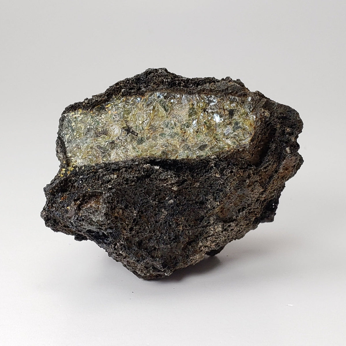  Olivine Volcanic Bomb | Lava Coated Crystal | 68.9 grams | Mt Shadwell Volcano, Australia | SO24 