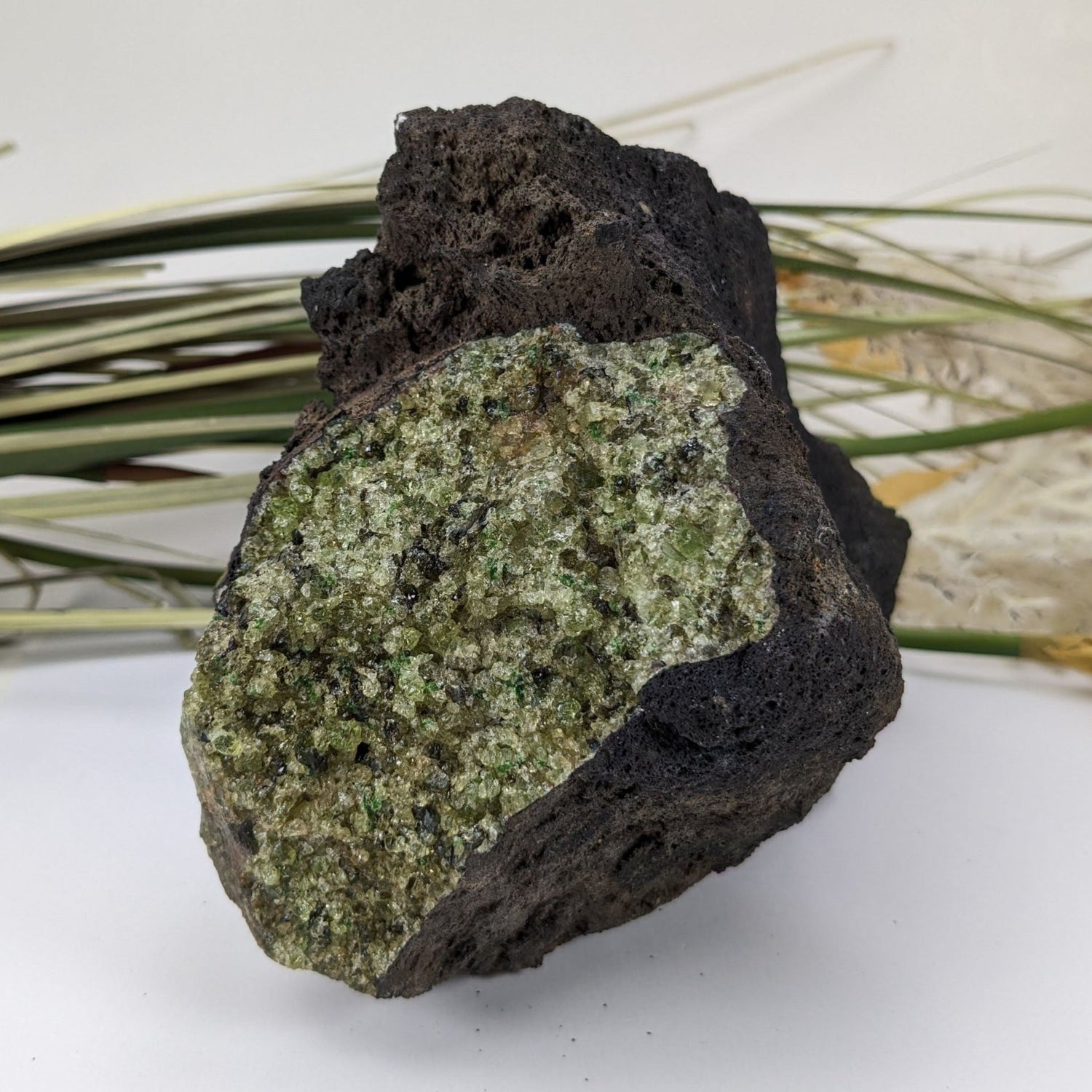  Olivine Volcanic Bomb | Lava Coated Crystal | 894 grams | Mt Shadwell Volcano, Australia 