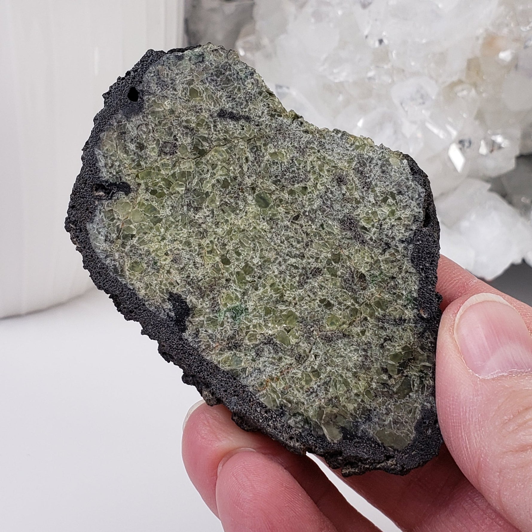  Olivine Volcanic Bomb | Lava Coated Crystal | 95 gr | Mt Shadwell Volcano, Australia | SO24 5