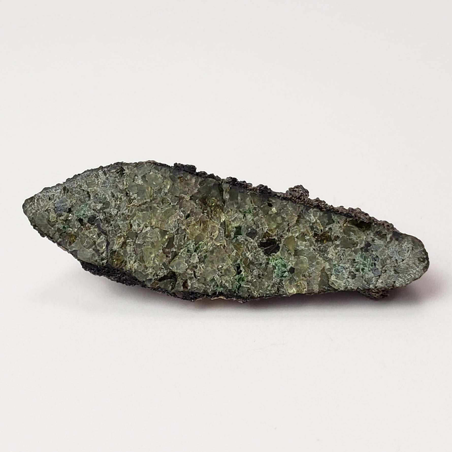  Olivine Volcanic Bomb Matching Halves | Lava Coated Crystal | 21.7 gr, | Mortlake, Victoria, Australia | SO24 4