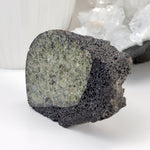  Olivine Volcanic Bomb Slice | Lava Coated Crystal | 222 gr | Mortlake, Victoria, Australia | SO24 2