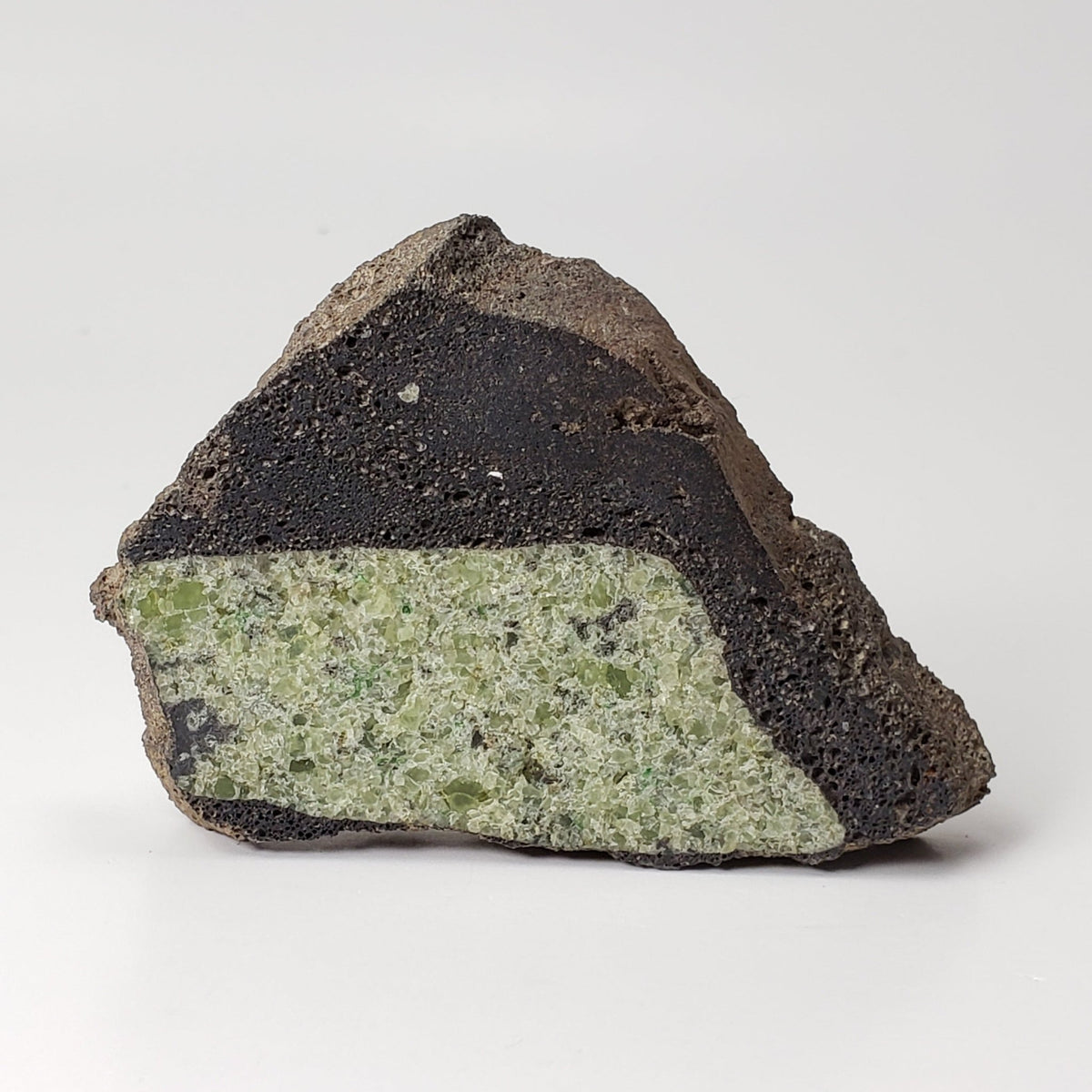  Olivine Volcanic Bomb Slice | Lava Rock Crystal | 71.2 gr, | Mt Shadwell Volcano, Australia | SO24 1