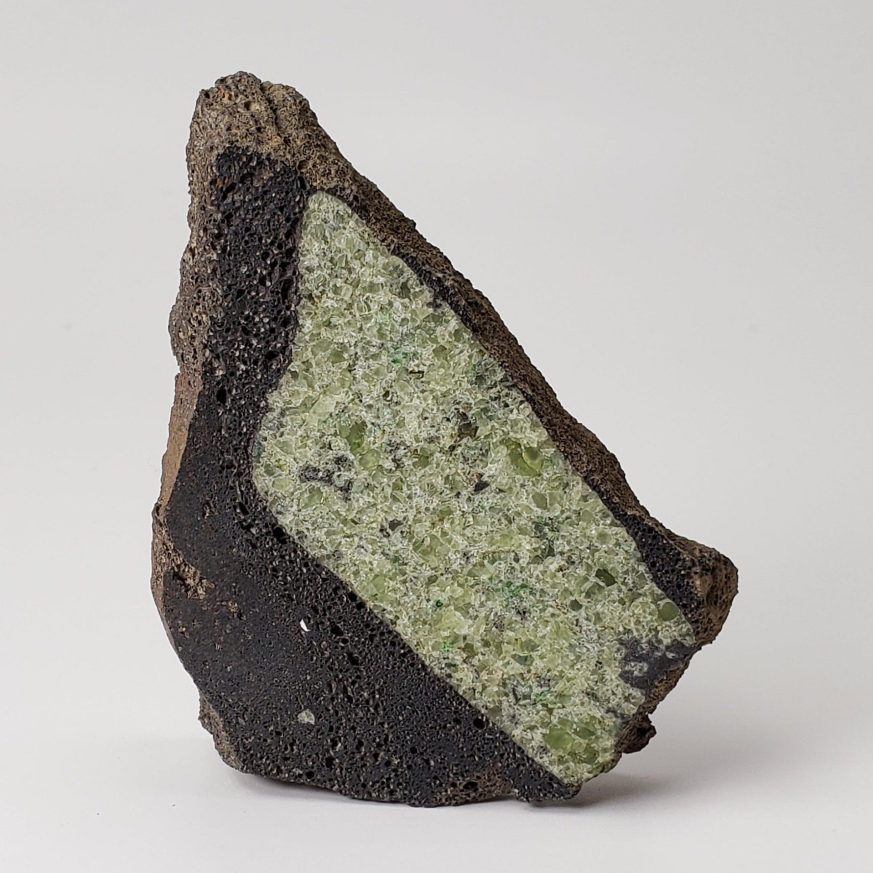  Olivine Volcanic Bomb Slice | Lava Rock Crystal | 71.2 gr, | Mt Shadwell Volcano, Australia | SO24 