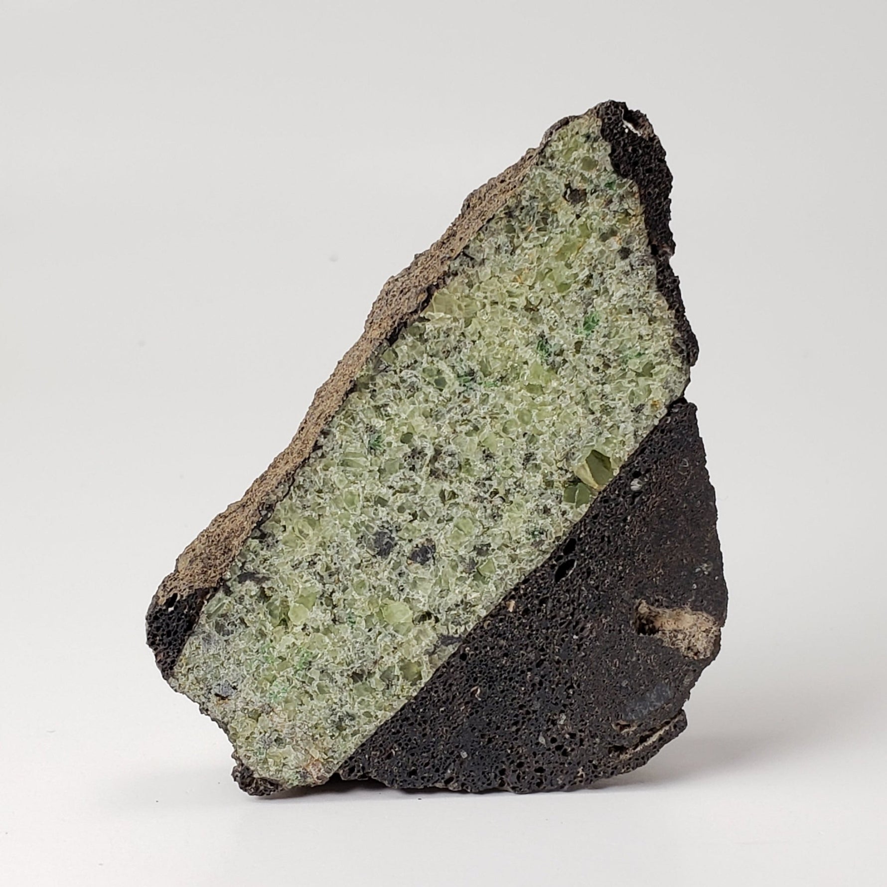  Olivine Volcanic Bomb Slice | Lava Rock Crystal | 71.2 gr, | Mt Shadwell Volcano, Australia | SO24 3