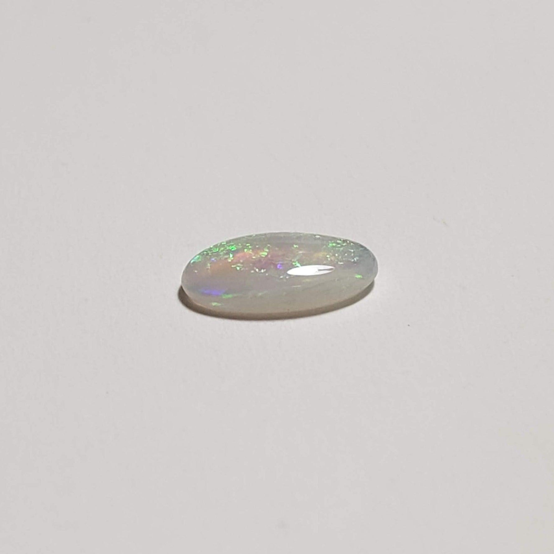 Opal | Long Oval Cabochon | White | 7.6x3.8mm | SO24 4