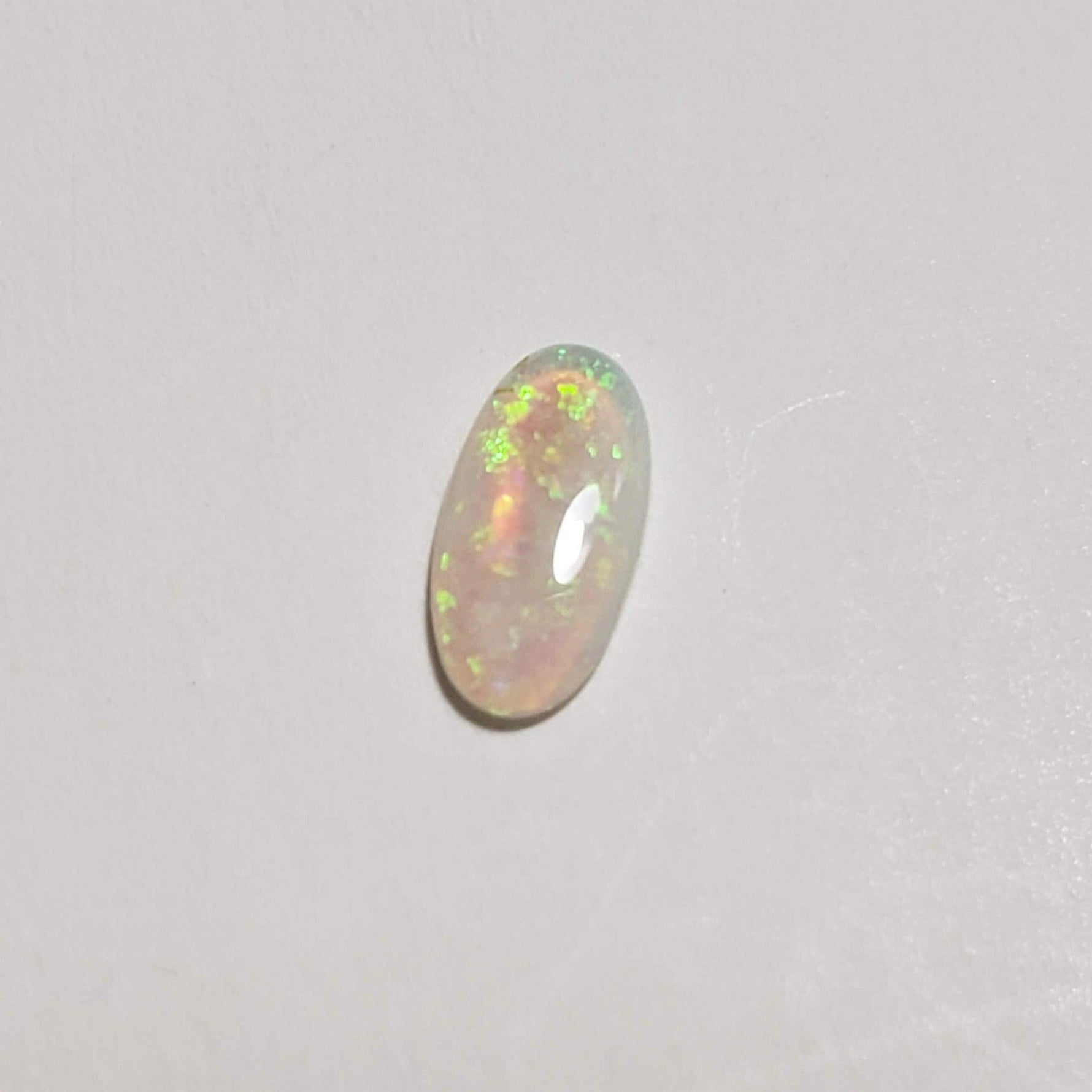  Opal | Long Oval Cabochon | White | 7.8x3.8mm | SO24 