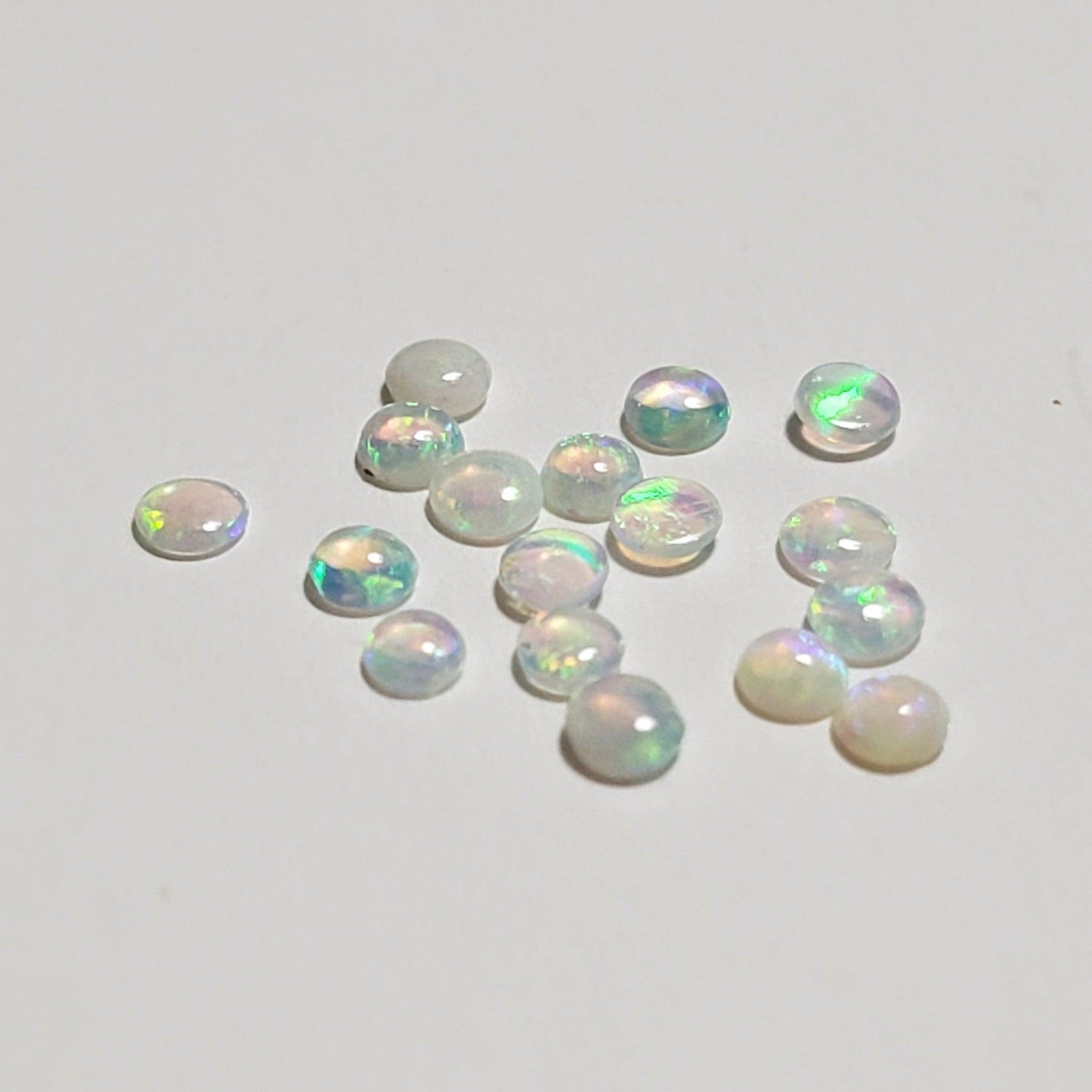  Opal | Round Cabochon | White Rainbow | 2mm | SO24 1