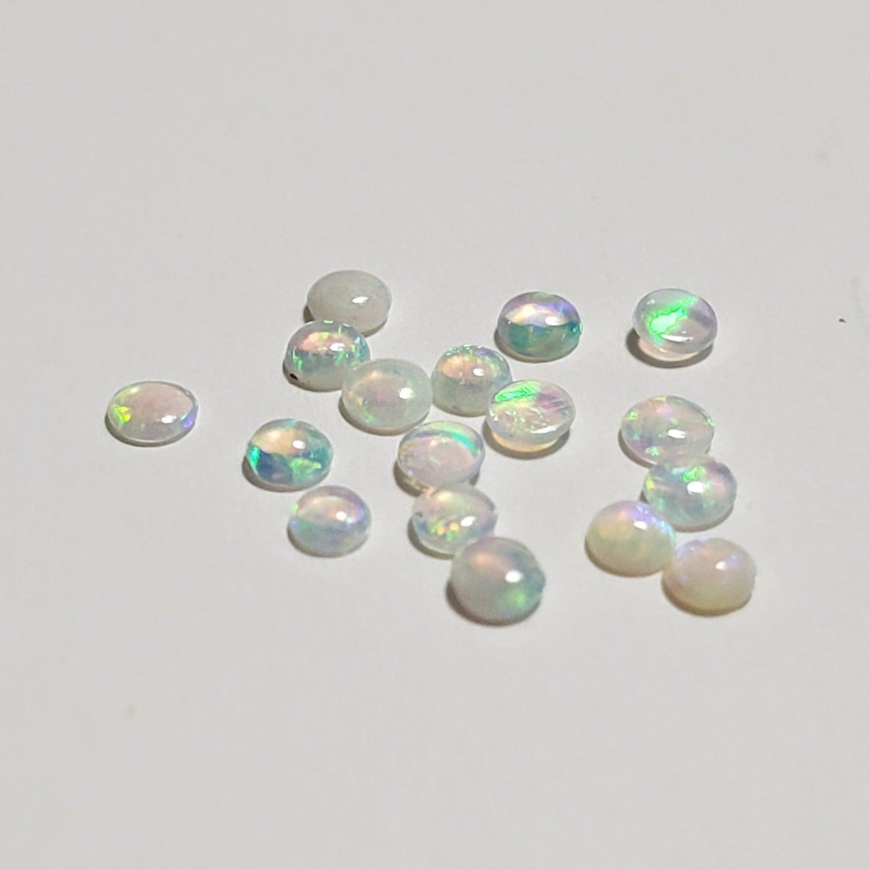  Opal | Round Cabochon | White Rainbow | 2mm | SO24 1