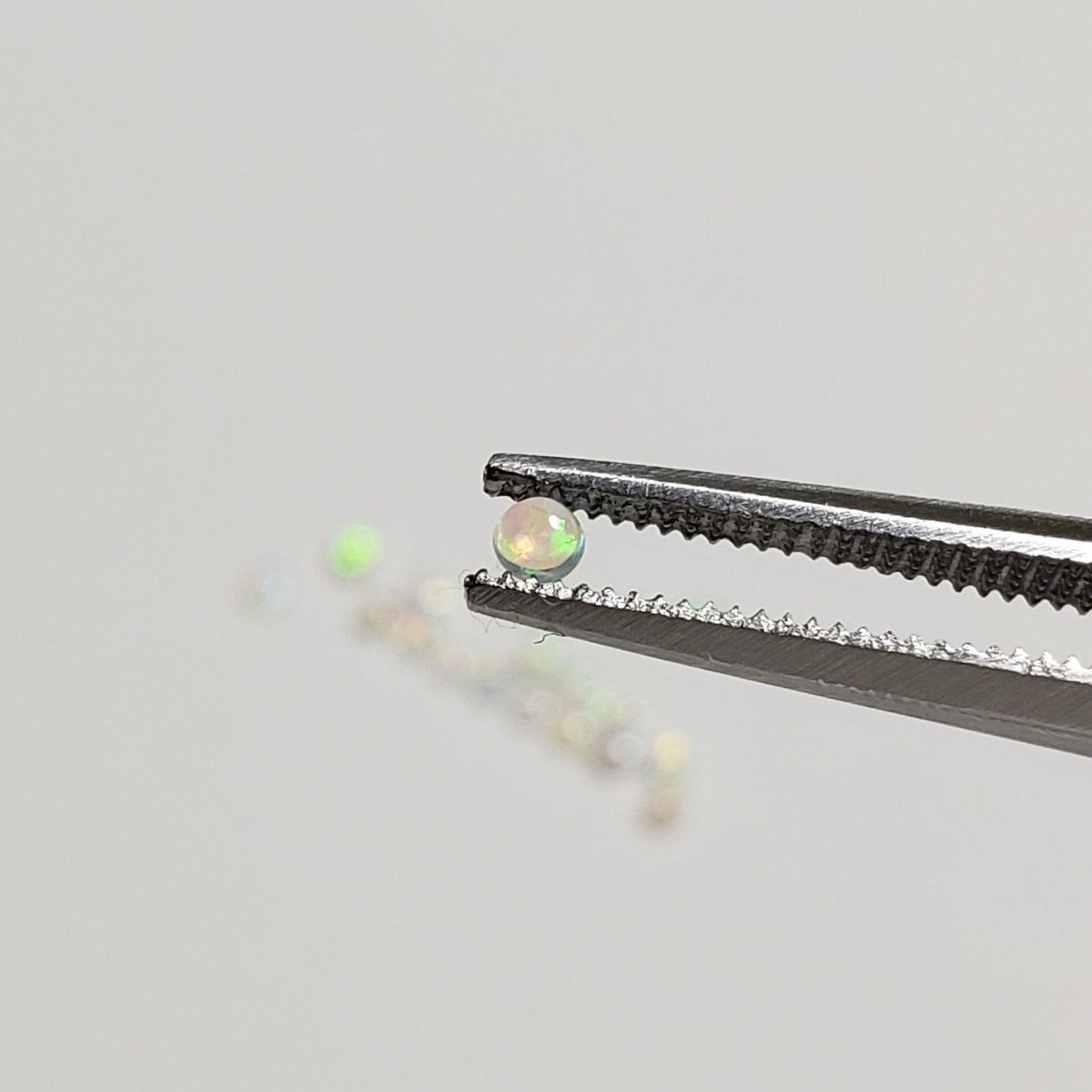  Opal | Round Cabochon | White Rainbow | 2mm | SO24 2