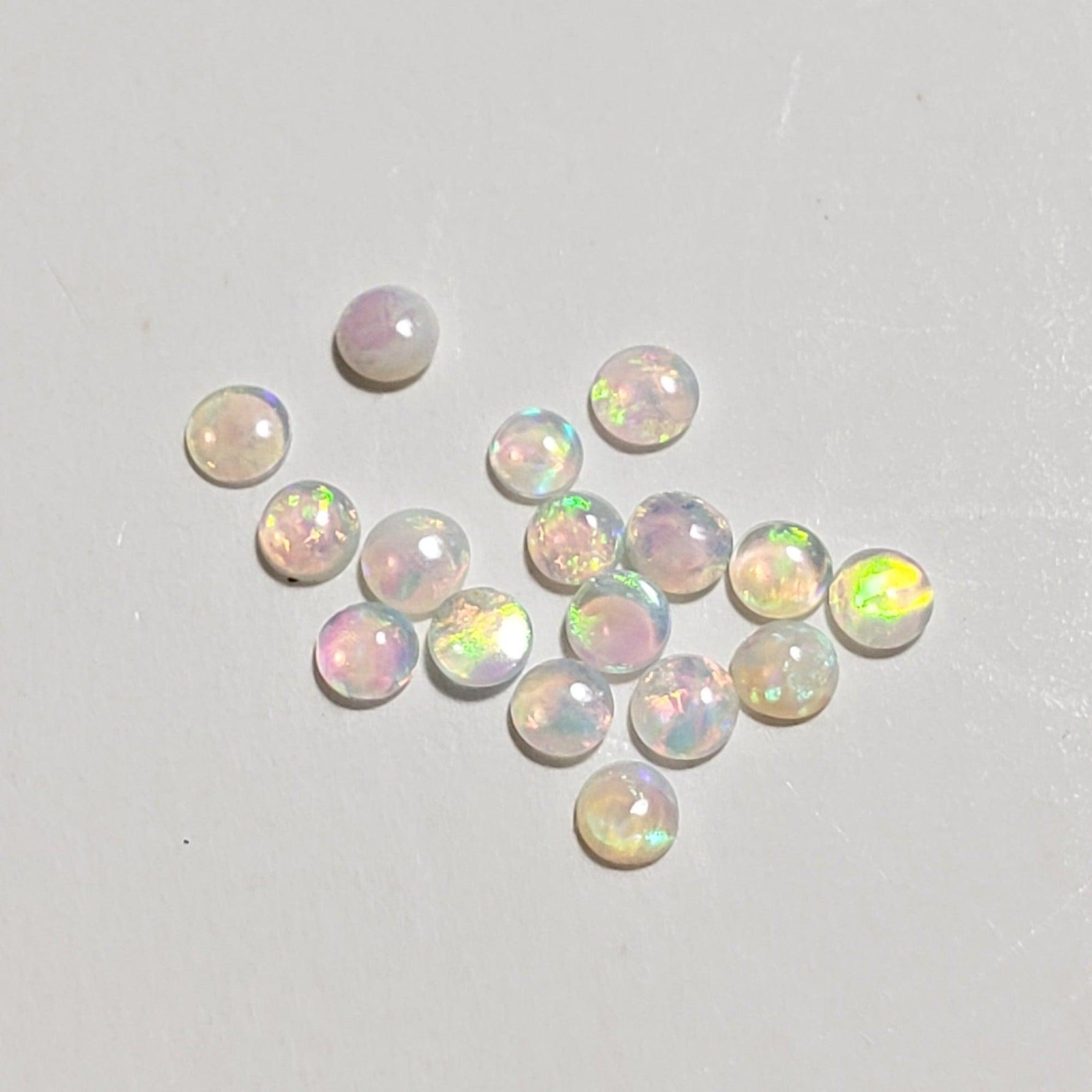  Opal | Round Cabochon | White Rainbow | 2mm | SO24 5