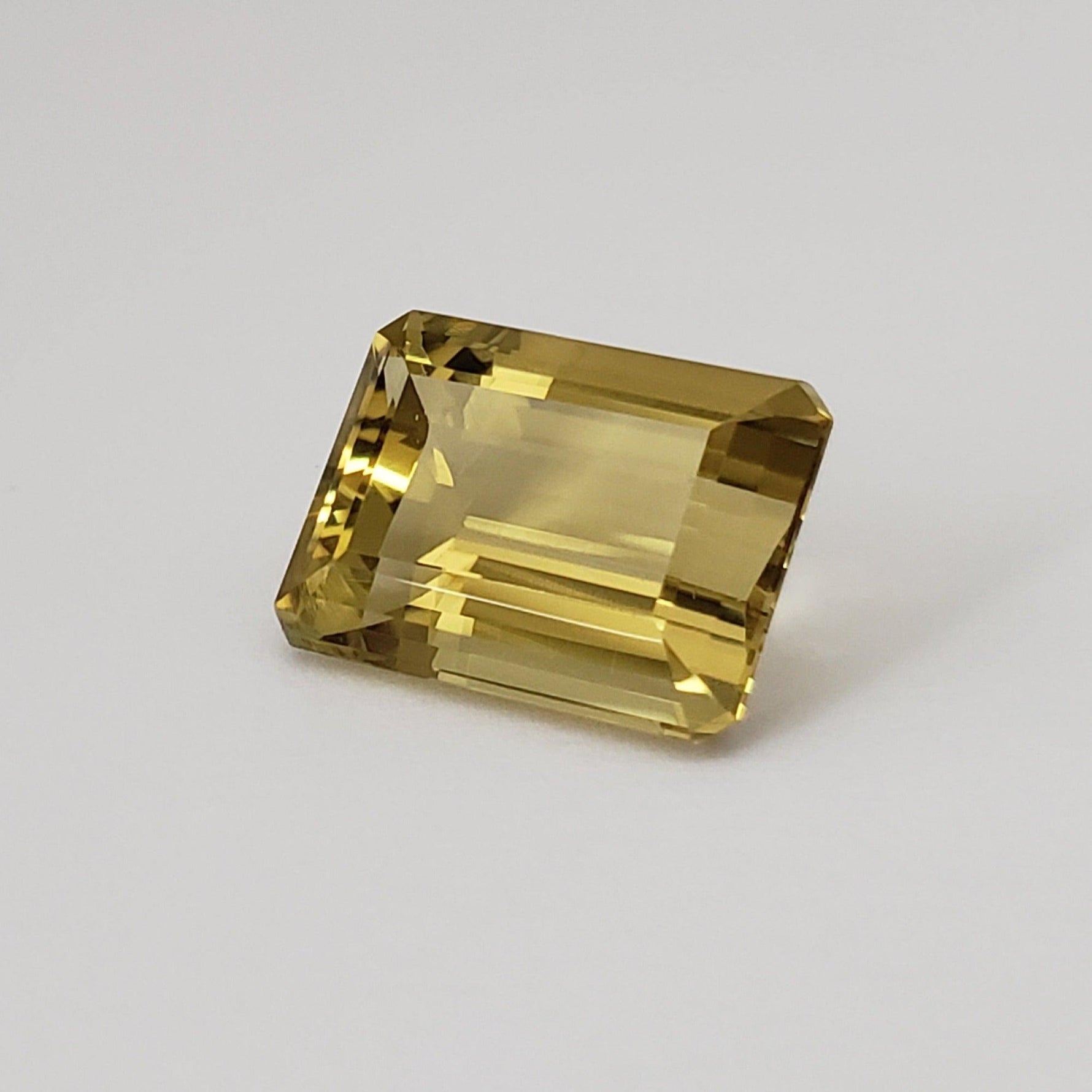  Oro Verde Citrine | Octagon Cut | Olive Green | 16x12mm 11.9ct 2