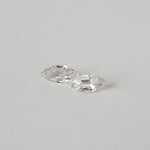  Pair of Zircon Gemstones | Marquise Cut | White | 7.5x3.6mm 2