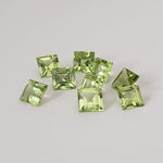 Peridot | Square Cut | 3.7mm 2