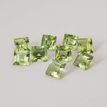  Peridot | Square Cut | 3.7mm 4