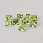  Peridot | Square Cut | 3.7mm 4