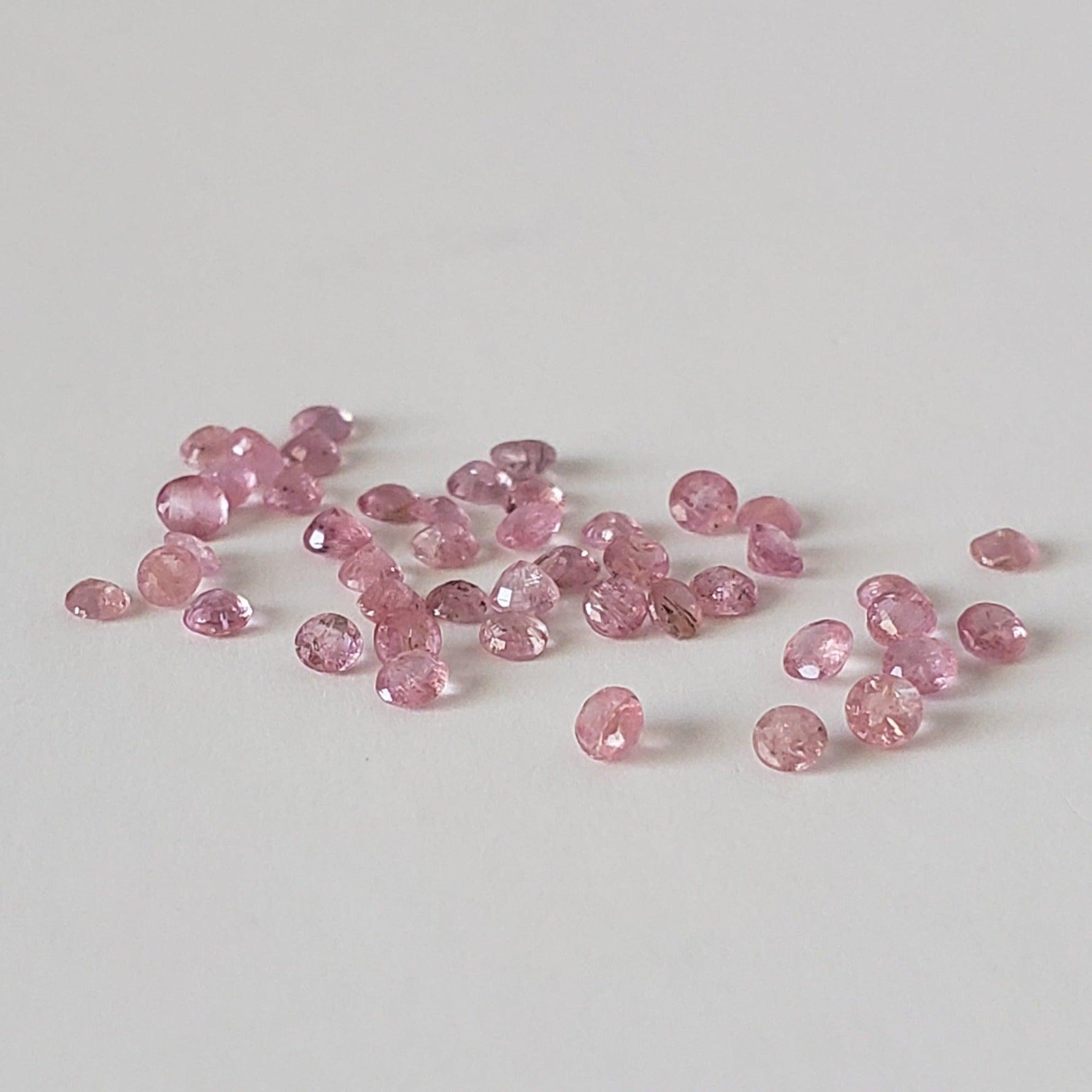  Pezzottaite | Round Cut | Rare Untreated Gemstone | Pink | 1.8mm | SO24 1