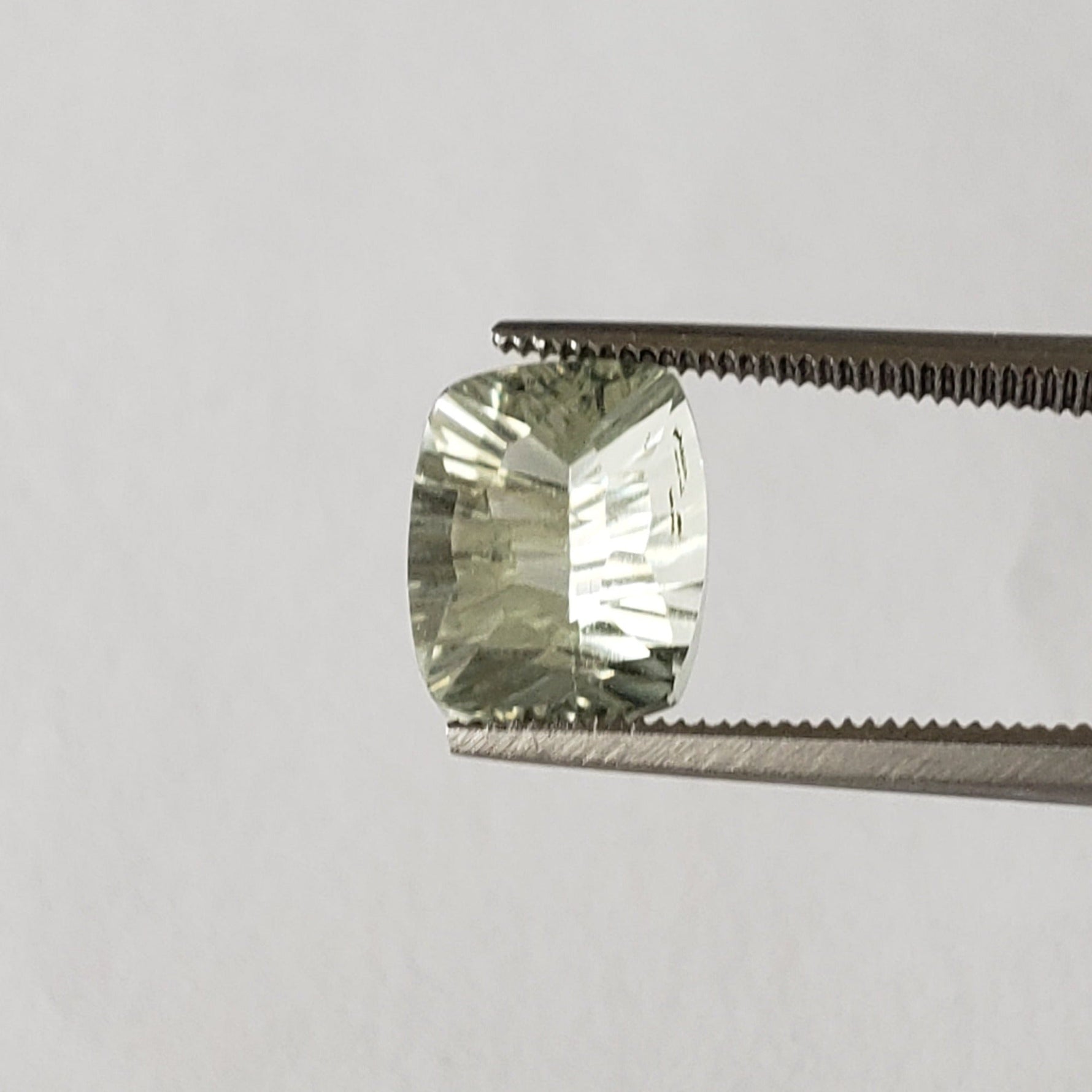  Prasiolite | Green Amethyst | Antique Concave Cut | 10x8mm | SO24 1