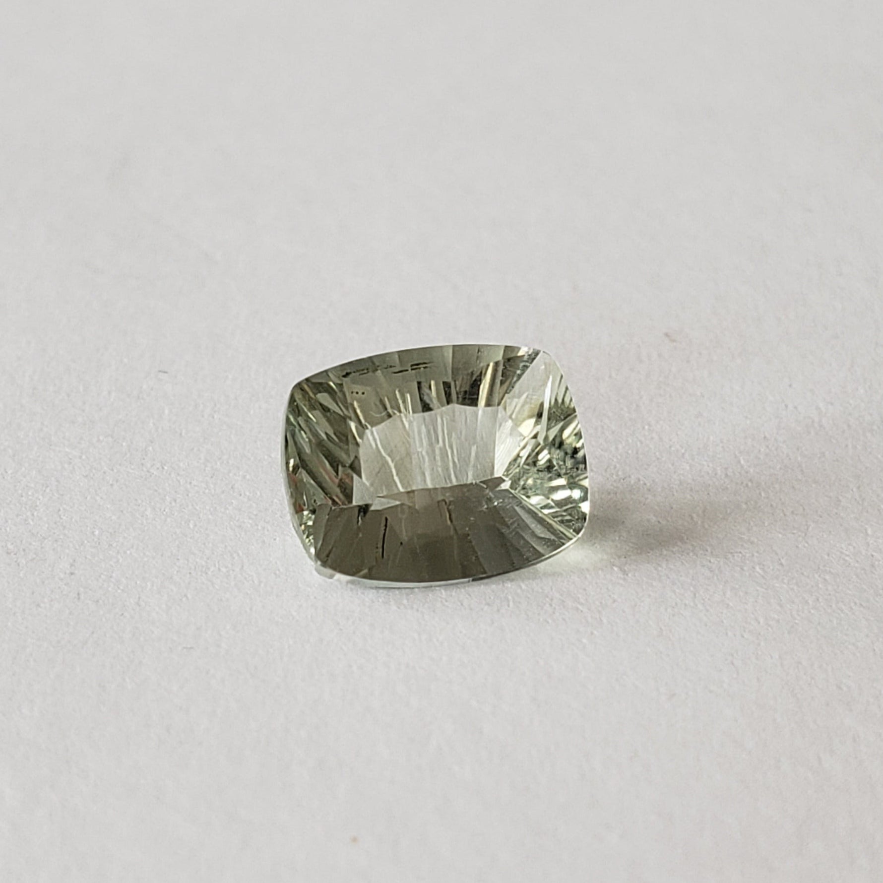  Prasiolite | Green Amethyst | Antique Concave Cut | 10x8mm | SO24 2