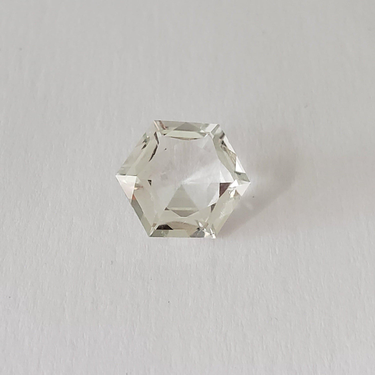  Prasiolite | Green Amethyst | Hexagon Cut | Light Green | 9.7mm 2.9ct | SO24 