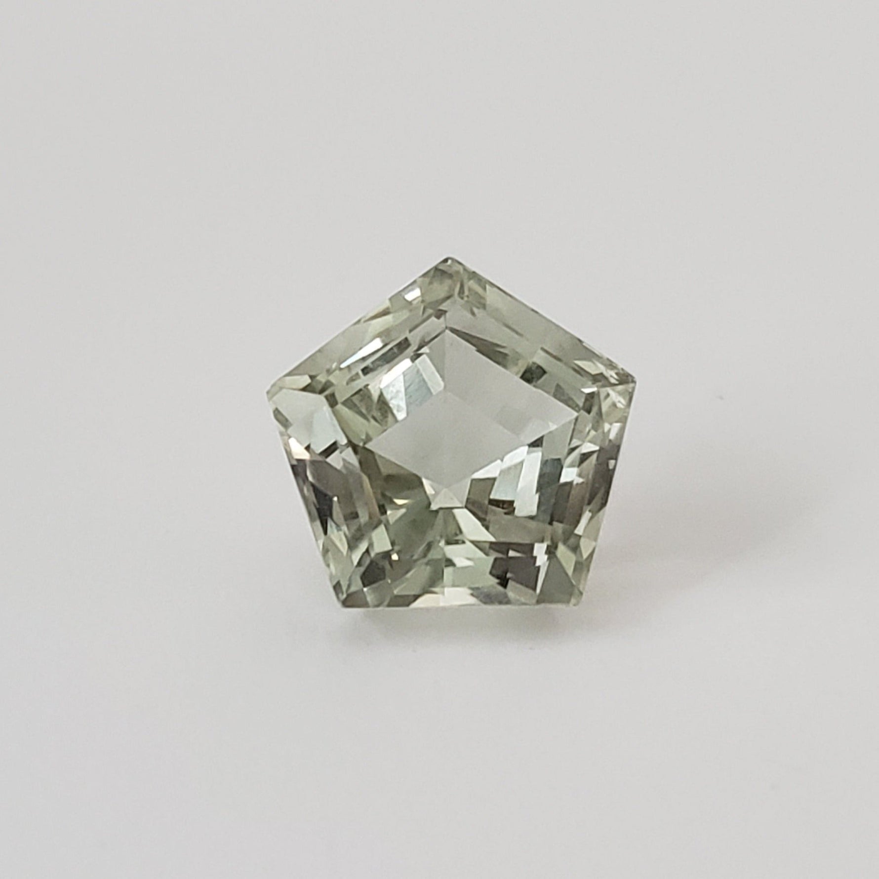  Prasiolite | Green Amethyst | Pentagon Cut | Light Green | 12mm 1