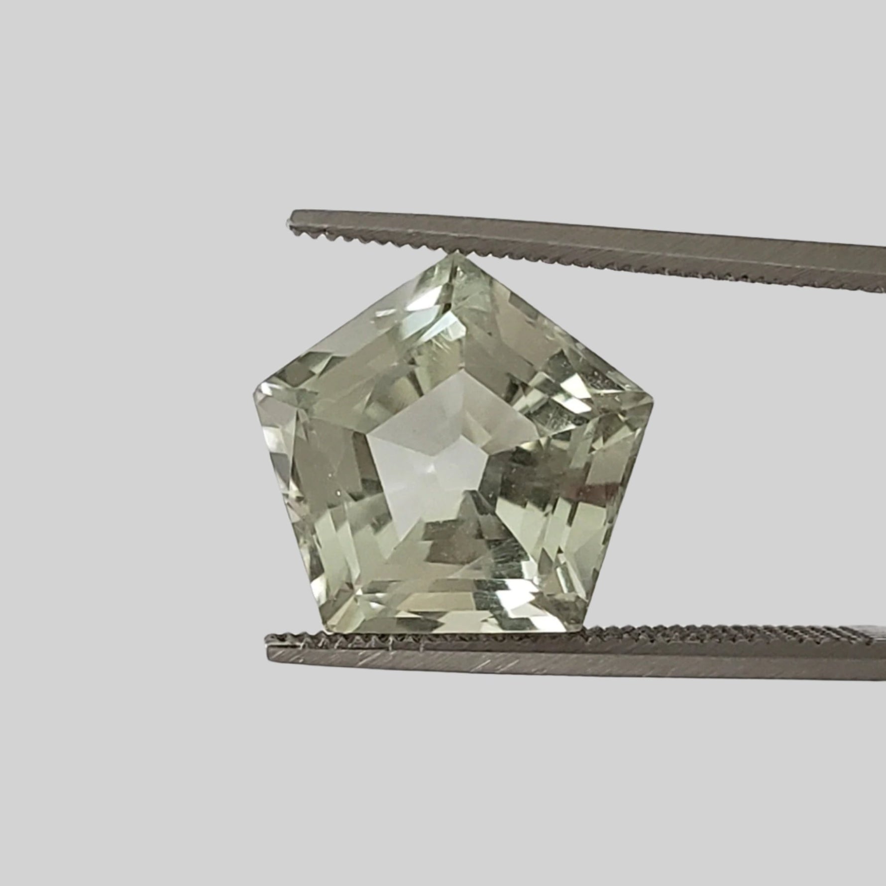  Prasiolite | Green Amethyst | Pentagon Cut | Light Green | 12mm 