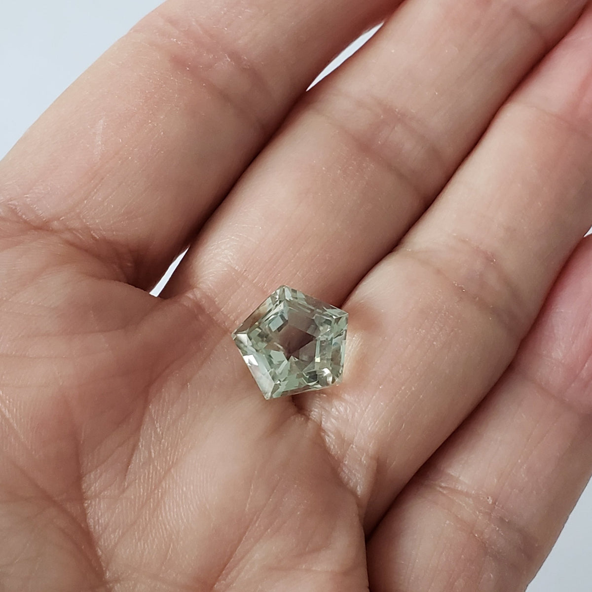  Prasiolite | Green Amethyst | Pentagon Cut | Light Green | 12mm 6