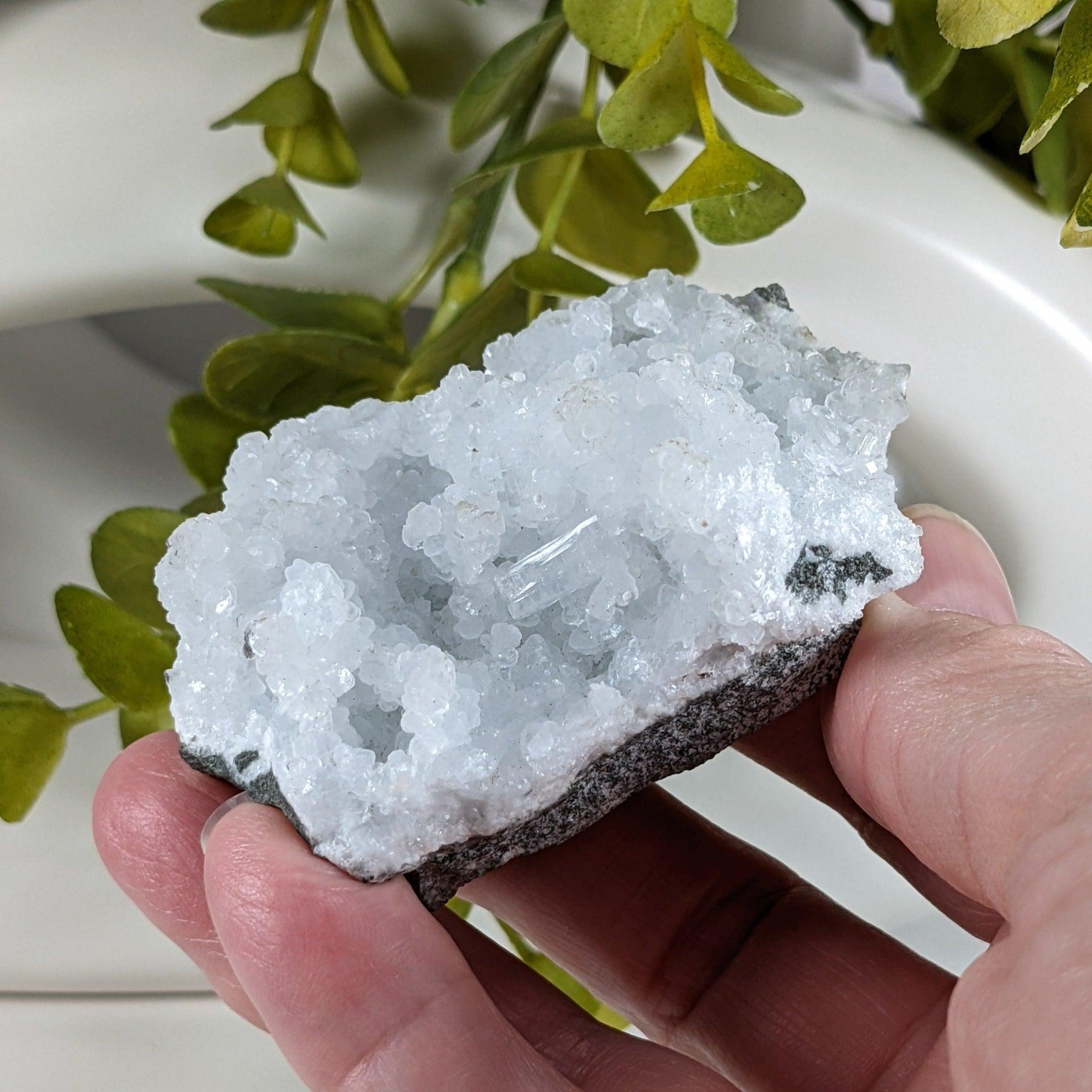  Prehnite and Apophyllite Crystal Cluster | 145 gr | Mumbai, India 